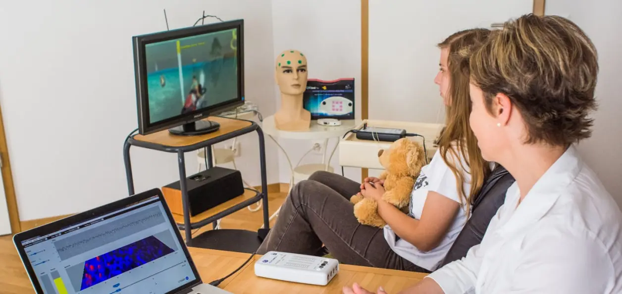 Séance de neurofeedback therapeutique