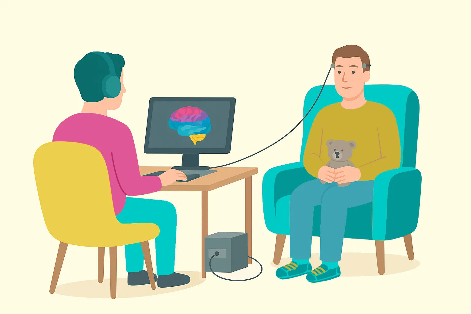séance de neurofeedback thérapeutique